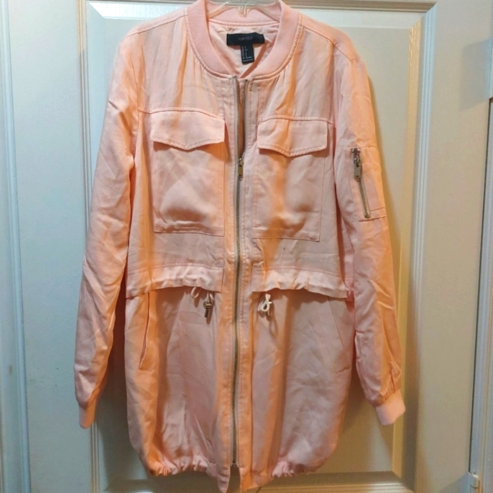 Forever 21 Ladies Casual Jacket Blush Size Small